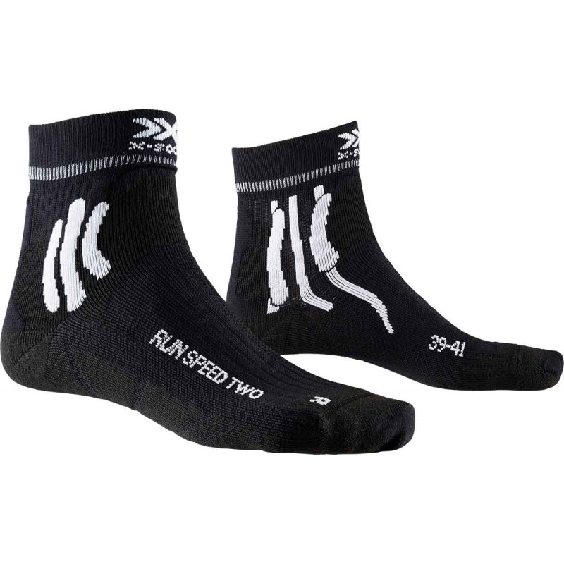 X-SOCKS Run Speed Two - Chaussettes De Course Homme - Technologie Ventilation Et Support - Made In Italy