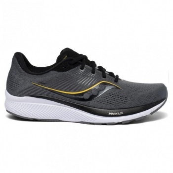 CHAUSSURES SAUCONY GUIDE 14 CHARCOAL/VIZIGOLD POUR HOMMES