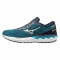 CHAUSSURES MIZUNO WAVE SKYRISE 2 SCUBA BLUE/GOLD INDIA INK POUR HOMMES