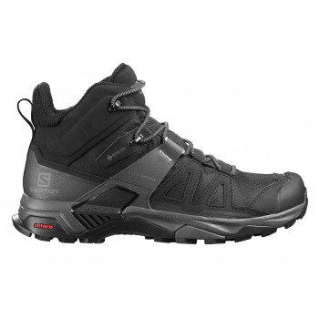 CHAUSSURES SALOMON X ULTRA 4 MID GTX BLACK/MAGNET/PEARL BLUE POUR HOMMES