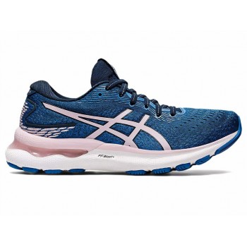 CHAUSSURES ASICS GEL NIMBUS 24 FRENCH BLUE/BARELY ROSE POUR FEMMES