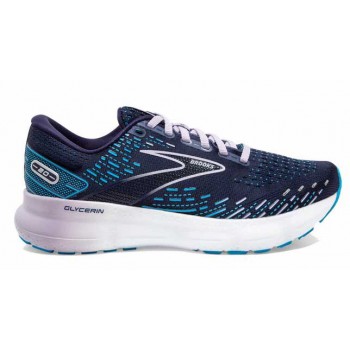 CHAUSSURES BROOKS GLYCERIN 20 PEACOT/OCEAN/PASTEL LILAC POUR FEMMES