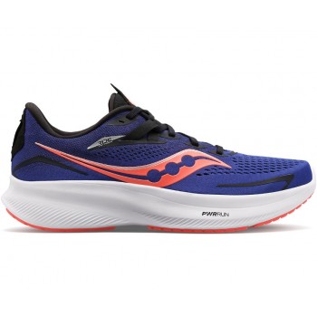 SAUCONY RIDE 15 SAPPHIRE/VIZI RED FOR MEN'S