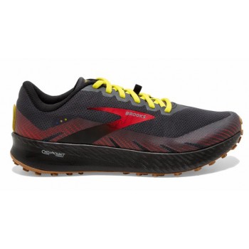 CHAUSSURES BROOKS CATAMOUNT BLACK/FIERY RED/ BLAZING YELLOW POUR HOMMES