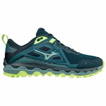 MIZUNO WAVE MUJIN 8 TAPESTRY/MISTY BLUE/NEO LIME FOR MEN'S