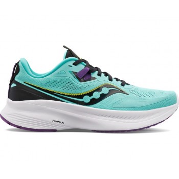SAUCONY GUIDE 15 COOL MINT/ACID FOR WOMEN'S