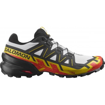 SALOMON SPEEDCROSS 6 WHITE/BLACK/EMPIRE YELLOW FOR MEN'S