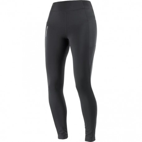SALOMON CROSS WARM DEEP BLACK LONG TIGHT FOR WOMEN'S