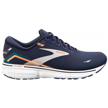 BROOKS GHOST 15 PEACOT/BLUE/ORANGE POP FOR MEN'S