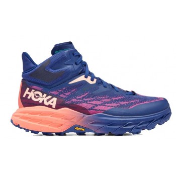 CHAUSSURES HOKA ONE ONE SPEEDGOAT MID 5 GTX BELLWETHER BLUE/CAMELLIA POUR FEMMES