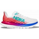 HOKA ONE ONE MACH 5 WHITE/FLAME FOR MEN'S