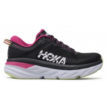 HOKA ONE ONE BONDI 7 BLUE GRAPHITE/FESTIVAL FUCHSIA FOR WOMEN'S