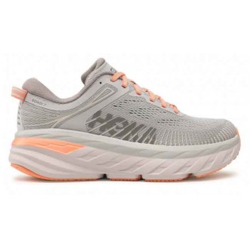 HOKA ONE ONE BONDI 7 WIDE HARBOR MIST/SHARKSKIN FOR WOMEN'S