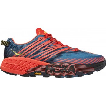 CHAUSSURES HOKA ONE ONE SPEEDGOAT 4 VERSION LARGE FIESTA/PROVINCIAL BLUE POUR HOMMES