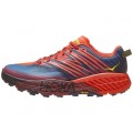 HOKA ONE ONE SPEEDGOAT 4 WIDE FIESTA/PROVINCIAL BLUE FOR MEN'S