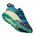 CHAUSSURES HOKA ONE ONE SPEEDGOAT 4 VERSION LARGE PROVINCIAL BLUE/LUMINARY GREEN POUR FEMMES