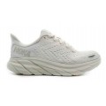 HOKA ONE ONE CLIFTON 8 WHITE/WHITE FOR WOMEN'S