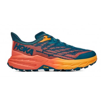 HOKA ONE ONE SPEEDGOAT 5 WIDE BLUE CORAL/CAMELLIA FOR WOMEN'S