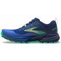 CHAUSSURES BROOKS CASCADIA 16 BLUE/SURF THE WEB/GREEN POUR HOMMES