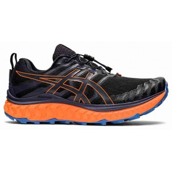 CHAUSSURES ASICS GEL TRABUCO MAX BLACK/SHOKING ORANGE POUR HOMMES