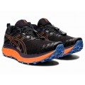 ASICS GEL TRABUCO MAX BLACK/SHOKING ORANGE FOR MEN'S