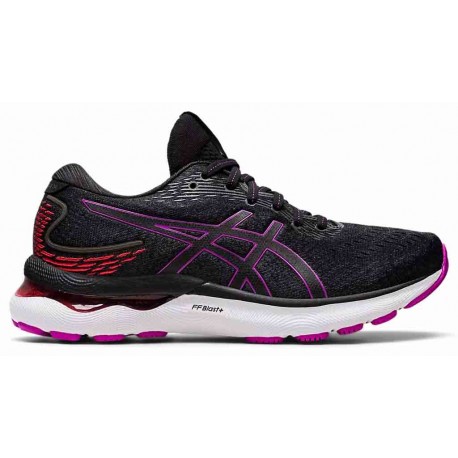 CHAUSSURES ASICS GEL NIMBUS 24 BLACK/ORCHID POUR FEMMES