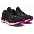 ASICS GEL NIMBUS 24 BLACK/ORCHID FOR WOMEN'S