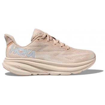 HOKA ONE ONE CLIFTON 9 SHIFTING SAND/EGGNOG FOR WOMEN'S