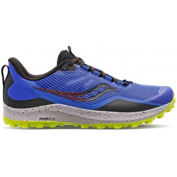 CHAUSSURES SAUCONY PEREGRINE 12 BLUE RAZ/ACID POUR HOMMES