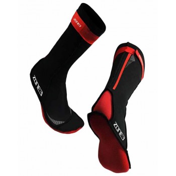 ZONE3 NEOPRENE SWIM SOCKS BLACK/RED UNISEX