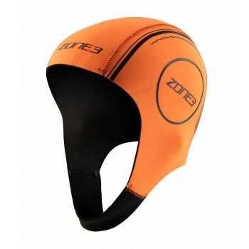 BONNET NEOPRENE ZONE3 BLACK/ORANGE UNISEXE