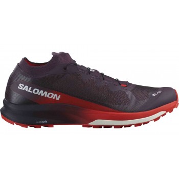 CHAUSSURES SALOMON S-LAB ULTRA 3 V2 PLUM PERFECT/FIERY RED/WHITE UNISEXE