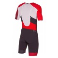 ZEROD TT RACER TRISUIT SS GREY/RED FOR MEN'S