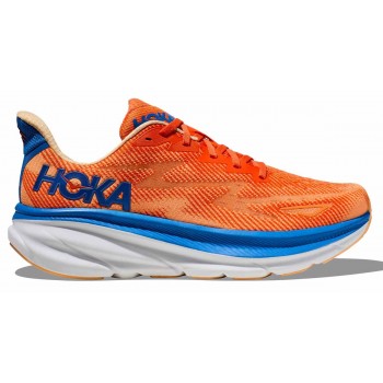 HOKA ONE ONE CLIFTON 9 VIBRANT ORANGE/IMPALA FOR MEN'S