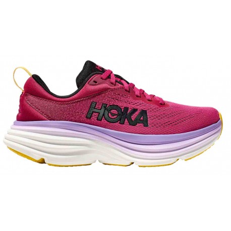 HOKA ONE ONE BONDI 8 CHERRIES JUBILEE/PINK YARROW FOR WOMEN'S