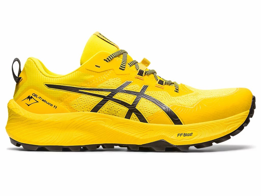 CHAUSSURES ASICS GEL TRABUCO 11 GOLDEN YELLOW/BLACK POUR HOMMES Chaussure  trail running Chaussures Homme Nos produits vendus en magasin - Running  Planet Geneve