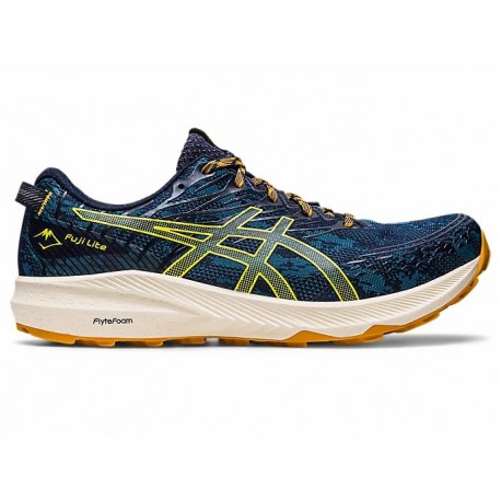 CHAUSSURES ASICS GEL FUJI LITE 3 INK TEAL/GOLDEN YELLOW POUR HOMMES