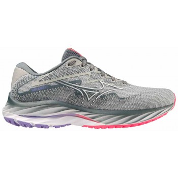 CHAUSSURES MIZUNO WAVE RIDER 27 PBLUE/WHITE/H-VPINK POUR FEMMES