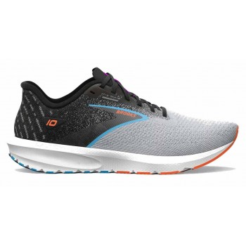 BROOKS LAUNCH 10 BLACK/GREY/ORANGE CLOWN FISH FOR MEN'S