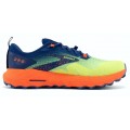 BROOKS CASCADIA 17 SHARP GREEN/NAVY/FIRECRACKER FOR MEN'S