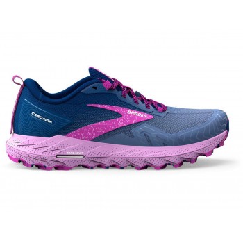 CHAUSSURES BROOKS CASCADIA 17 NAVY/PURPLE/VIOLET POUR FEMMES