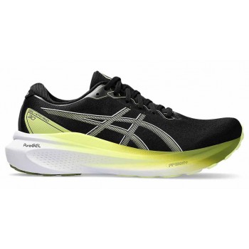 ASICS GEL KAYANO 30 BLACK/GLOW YELLOW FOR MEN'S