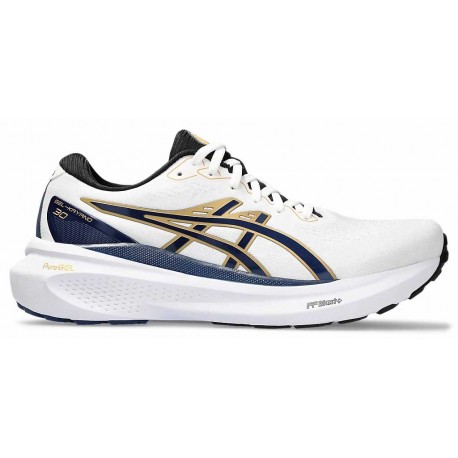 CHAUSSURES ASICS GEL KAYANO 30 WHITE/DEEP OCEAN POUR HOMMES