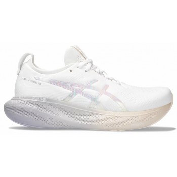 ASICS GEL NIMBUS 25 WHITE/ROSE DUST FOR WOMEN'S