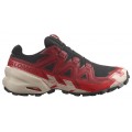 SALOMON SPEEDCROSS 6 GTX BLACK/RED DALHIA/POPPY RED FOR MEN'S