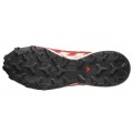 SALOMON SPEEDCROSS 6 GTX BLACK/RED DALHIA/POPPY RED FOR MEN'S