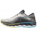 CHAUSSURES MIZUNO WAVE SKY 7 PBLUE/WHITE/BOLT2(NEON) POUR HOMMES
