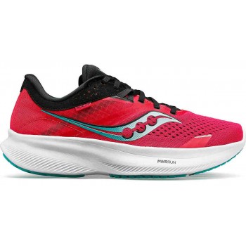 SAUCONY RIDE 16 ROSE/BLACK FOR WOMEN'S