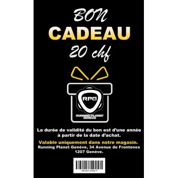 BON CADEAU D'UNE VALEUR DE 20 CHF 