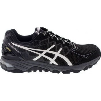 ASICS GEL FUJITRABUCO 4 GTX BLACK/SILVER/DARK GREY FOR WOMEN'S